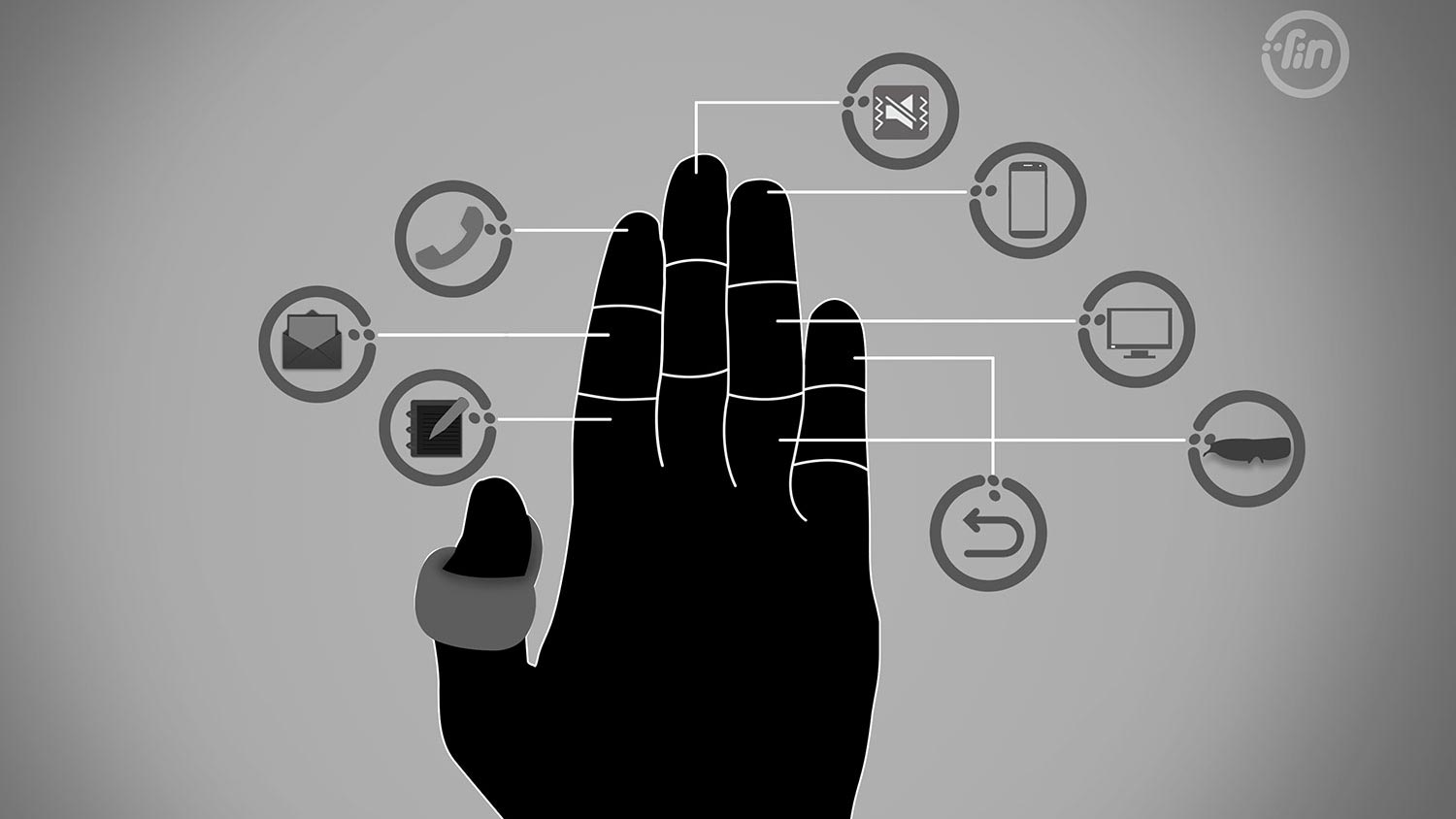 Fin wearable ring