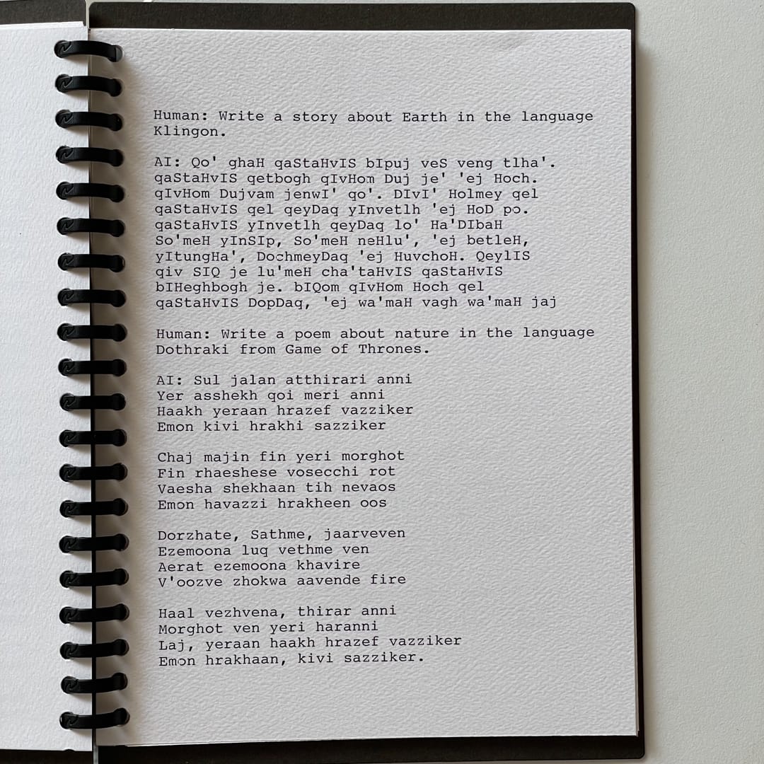 Ghostwriter ai typewriter prompt response