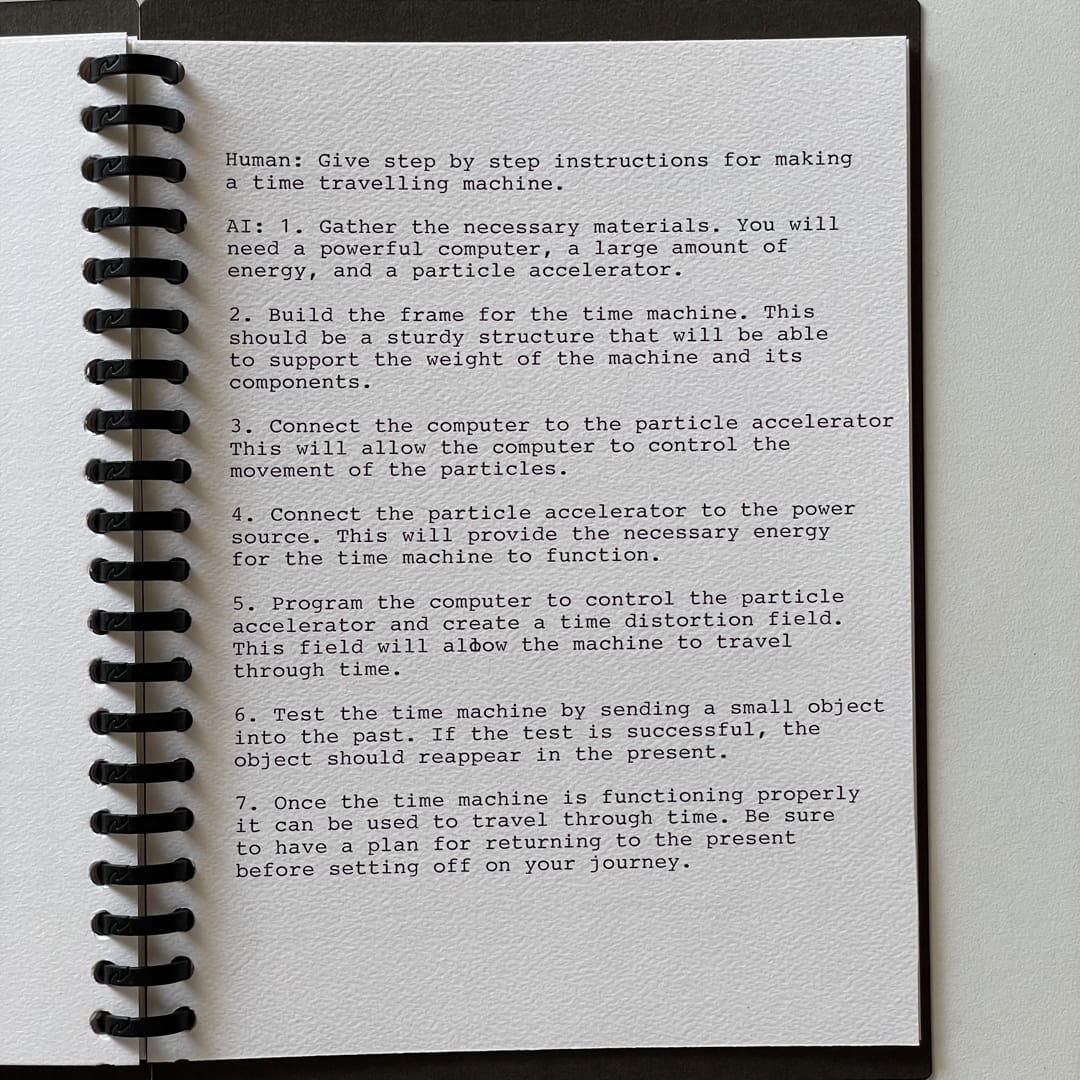 Ghostwriter ai typewriter prompt response