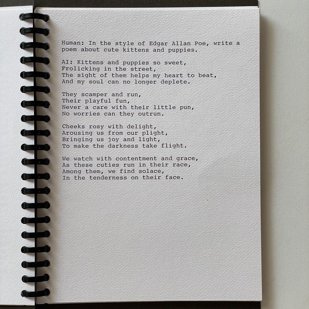 Ghostwriter ai typewriter prompt response