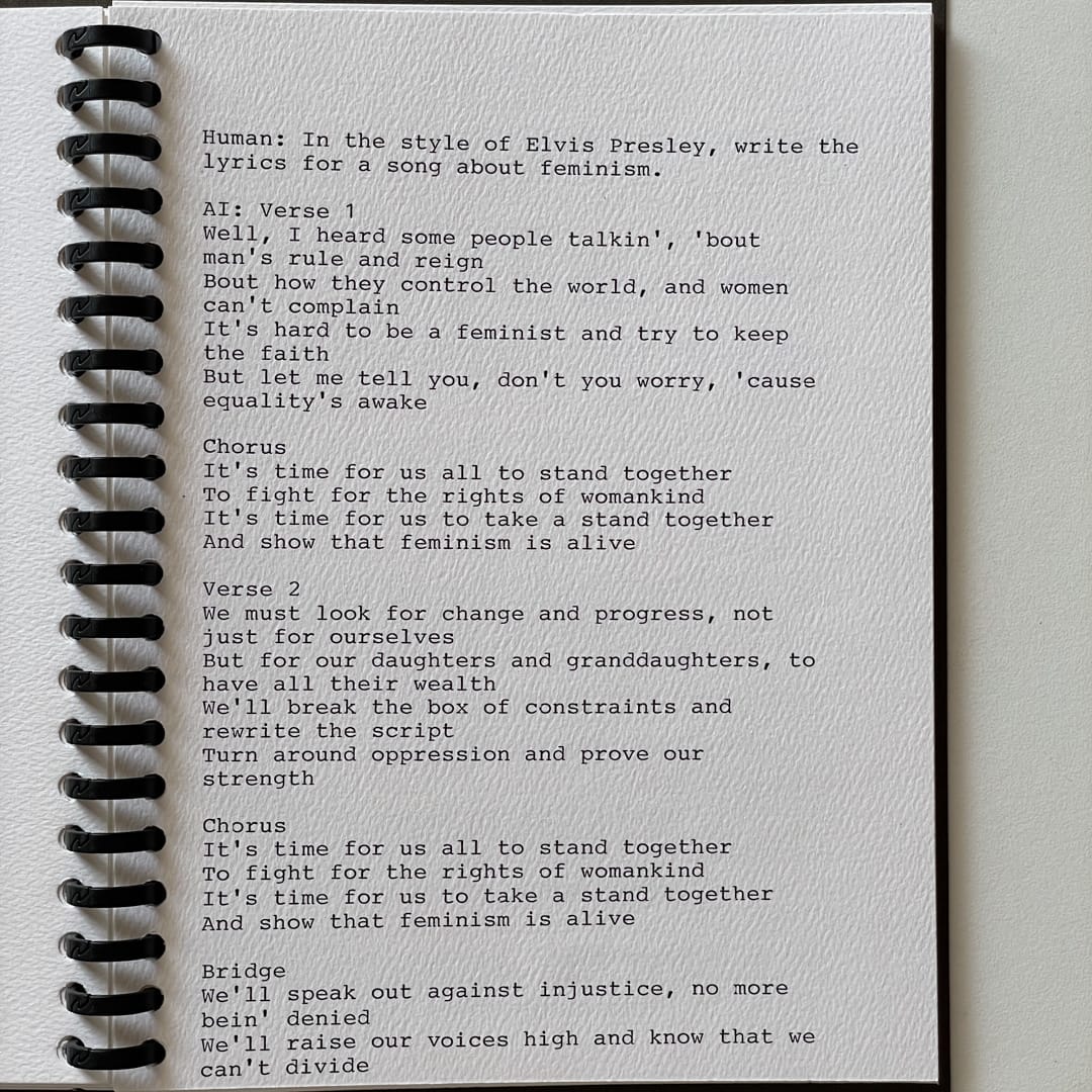 Ghostwriter ai typewriter prompt response