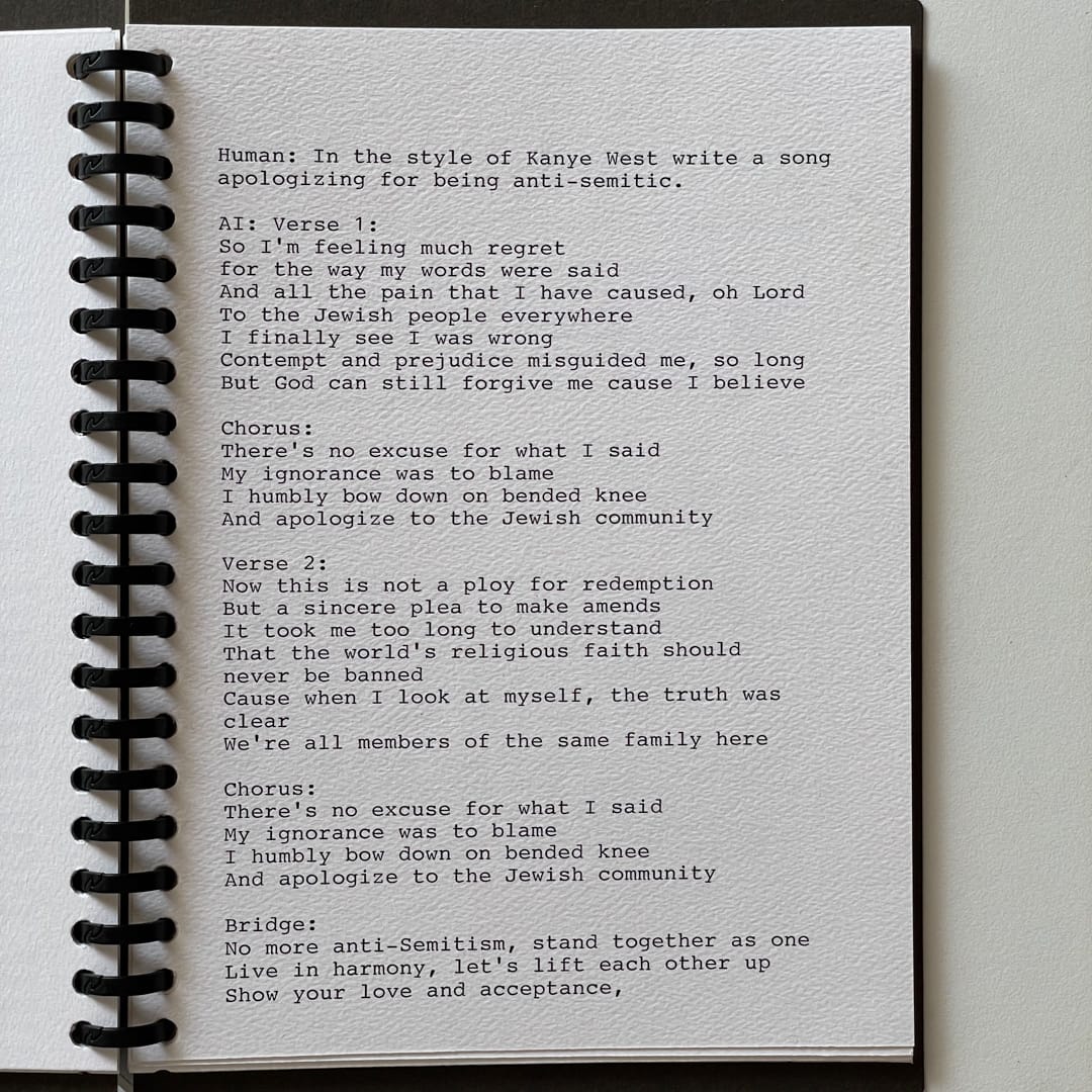 Ghostwriter ai typewriter prompt response