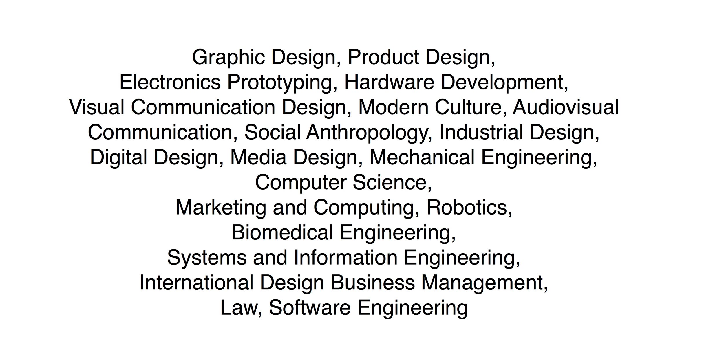 CIID students skills and backgrounds